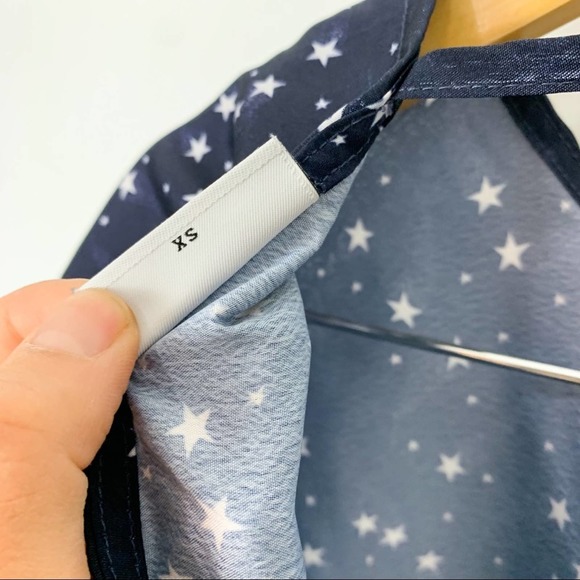 Noisy May ASOS Navy Blue Star Low Back Shift Mini Dress Size Extra Small - Picture 10 of 13